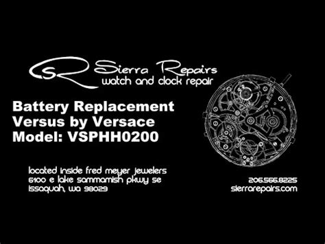 Versace Versus VSPHH0200 Battery Replacement 